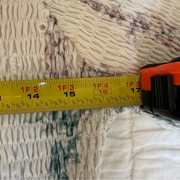 JessaKae White Floral Smocked Eyelet Midi Dress - Picture 12 of 13